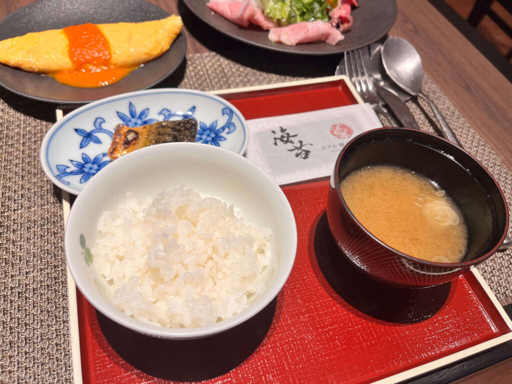 朝食ビュッフェの写真